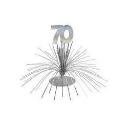 Centrotavola "70 ans", palmo d'argento
