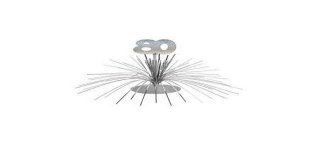 Centre de table " 80 ans", palmier argenté