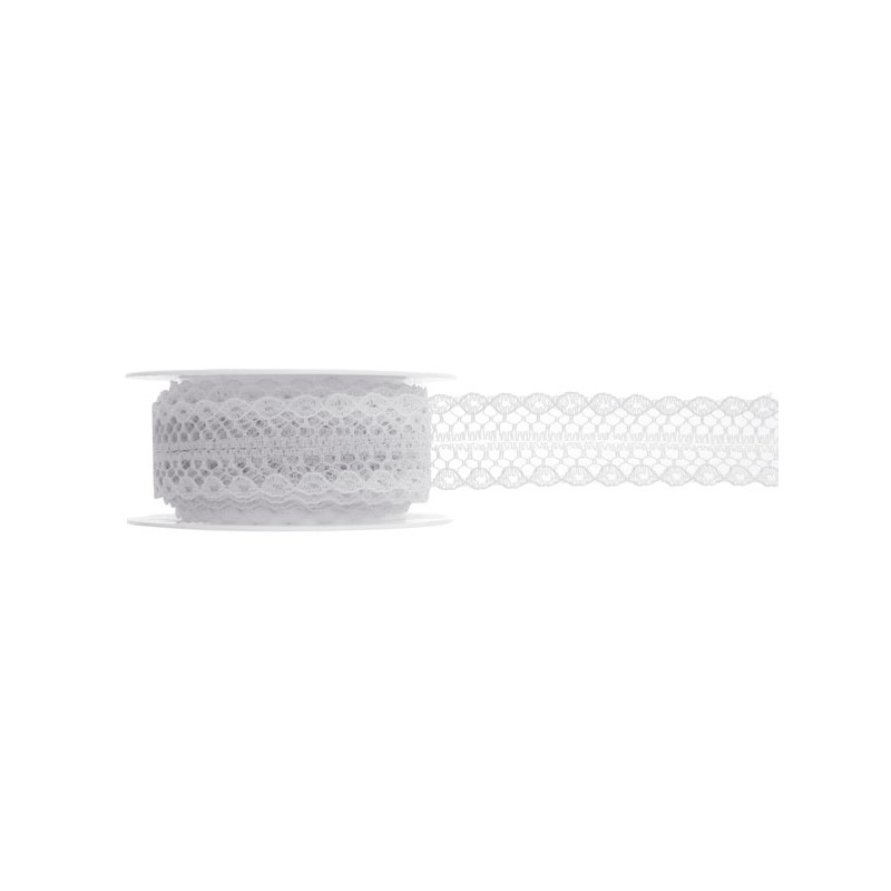 Ruban dentelle blanc ,5m Ruban dentelle blanc ,5m