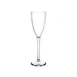 6 bicchieri di champagne, 12cl graduato 10cl, tritan, trasparente