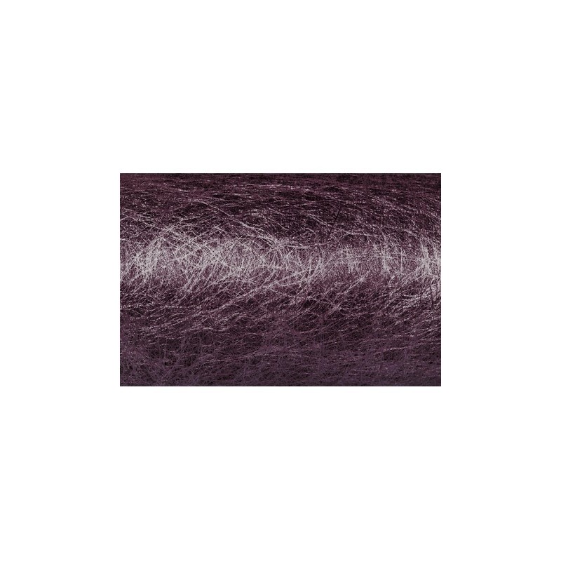 Ruban déco brillance 10 cm x 10 m, prune
