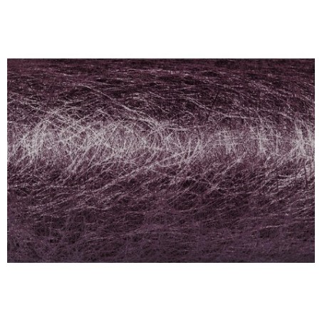 Ruban déco brillance 10 cm x 10 m, prune