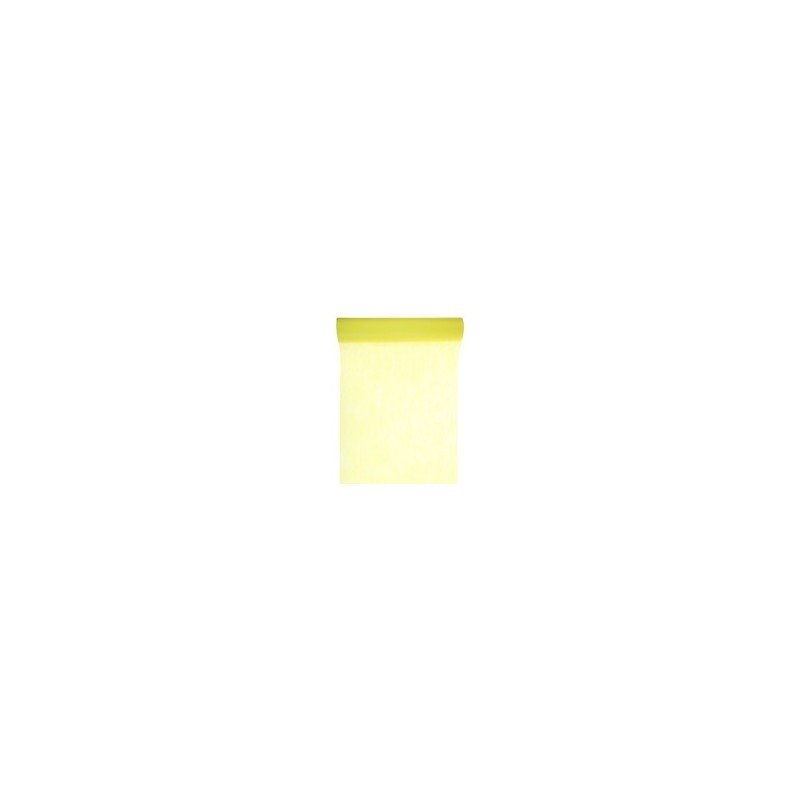 Chemin de table intissé, uni, 0.30 x 10 m, jaune