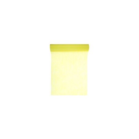 Chemin de table intissé, uni, 0.30 x 10 m, jaune