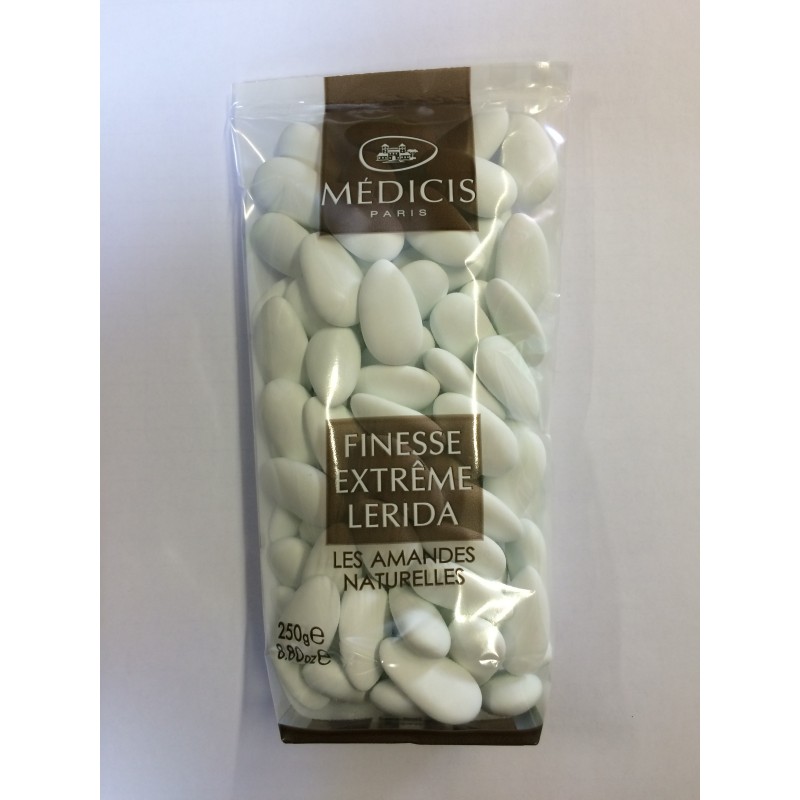 Dragées amandes classique, finesse extrême Lerida blanc, 250 gr Dragées amandes classique, finesse extrême Lerida blanc, 250 gr