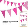 Guirlande Fanion nuancée, 4m,fuchsia Guirlande Fanion nuancée, 4m,fuchsia