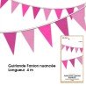 Ghirlanda di stendardo mezzetinte, 4 m,fucsia