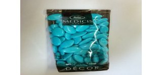 Confetti con cioccolato, 70% cacao, turchese, 250gr