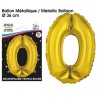 1 pallone di metallo, numero 0 oro  1 pallone di metallo, numero 0 oro