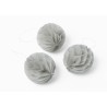 10 Boules alvéolées, gris 10 Boules alvéolées, gris