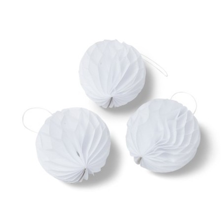 10 Boules alvéolées, blanc