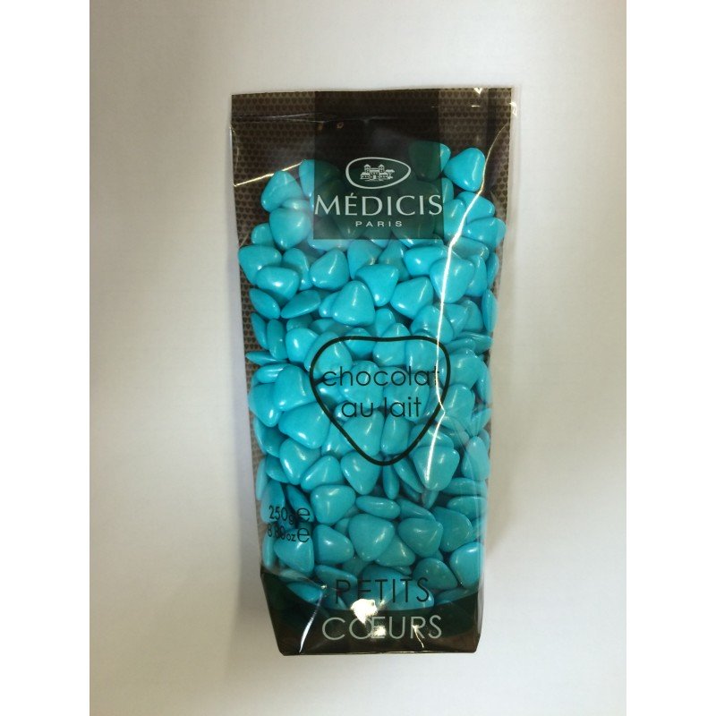 Petits cœurs Médicis, turquoise, 250gr