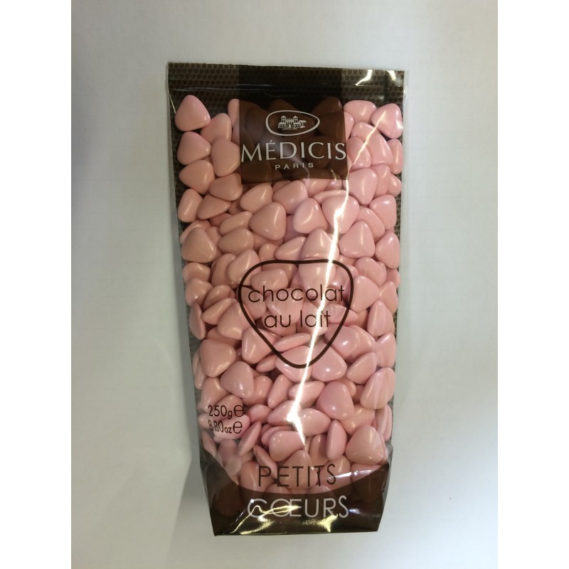 Petits cœurs Médicis, rose, 250gr