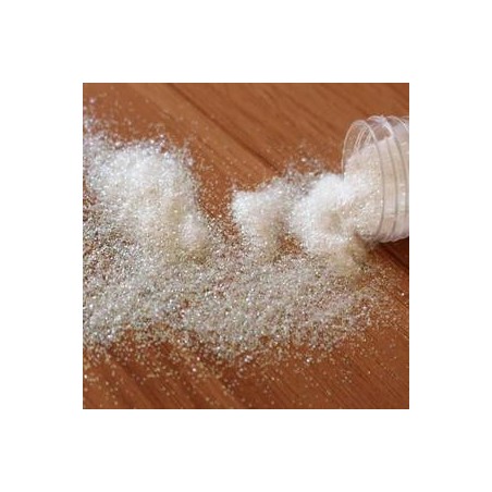 Paillettes en pot de 14 grs.blanc