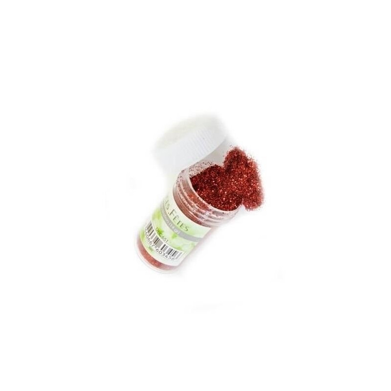 Paillettes en pot de 14 grs.rouge Paillettes en pot de 14 grs.rouge
