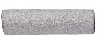 Bolduc pailletté argent, 50m x 10mm