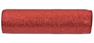 Bolduc pailletté rouge, 50m x 10mm