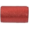 Bolduc pailletté rouge, 50m x 10mm Bolduc pailletté rouge, 50m x 10mm