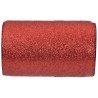 Bolduc pailletté rouge, 50m x 10mm