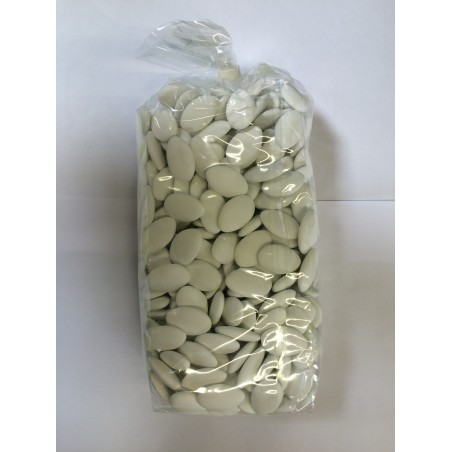 Dragées chocolat 70 % cacao  blanc, 1kg