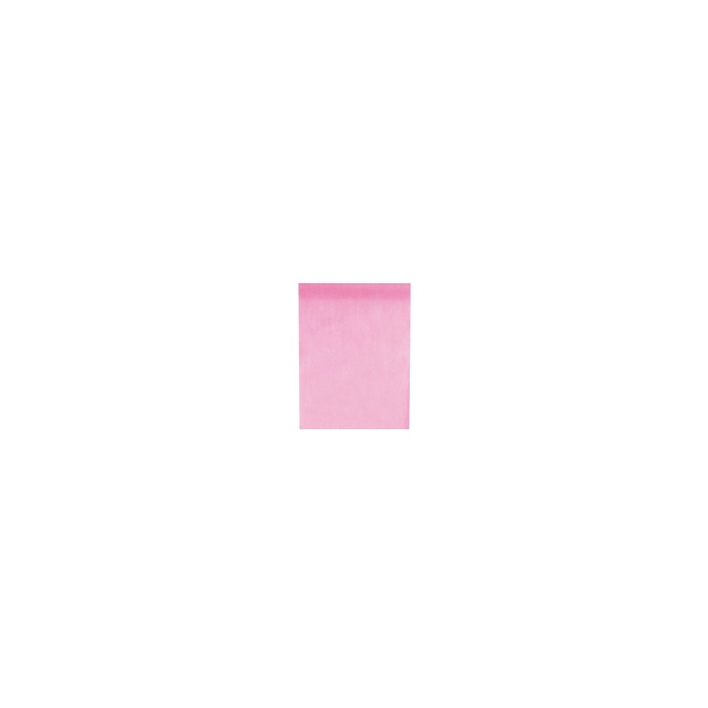 Chemin de table intissé, uni, 0.30 x 10 m, rose Chemin de table intissé, uni, 0.30 x 10 m, rose