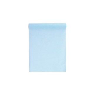 Chemin de table intissé, uni, 0.30 x 10 m, bleu ciel