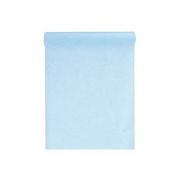 Chemin de table intissé, uni, 0.30 x 10 m, bleu ciel