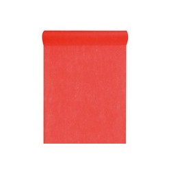 Tischläufer "Vlies", 0.30 x 10 m, rot