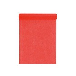 Tischläufer "Vlies", 0.30 x 10 m, rot