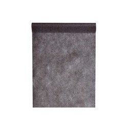 Tischläufer "Vlies", 0.30 x 10 m, schwarz