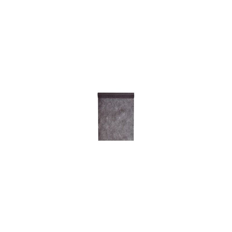 Tischläufer "Vlies", 0.30 x 10 m, schwarz
