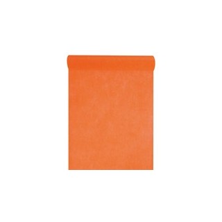 Chemin de table intissé, uni, 0.30 x 10 m, orange