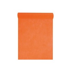 Chemin de table intissé, uni, 0.30 x 10 m, orange