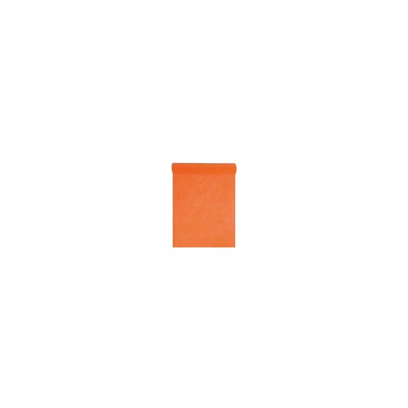 Chemin de table intissé, uni, 0.30 x 10 m, orange Chemin de table intissé, uni, 0.30 x 10 m, orange