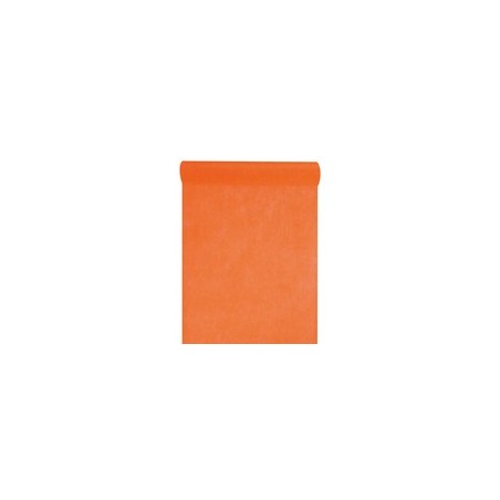 Chemin de table intissé, uni, 0.30 x 10 m, orange