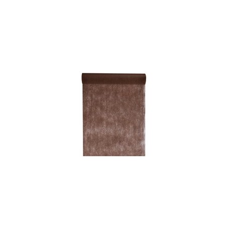 Tischläufer "Vlies", 0.30 x 10 m, schokolade