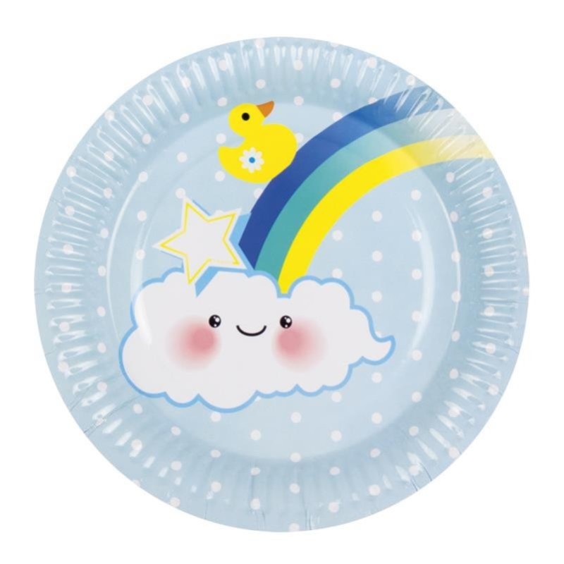 6 Assiettes Baby Boy Ø 23cm 6 Assiettes Baby Boy Ø 23cm