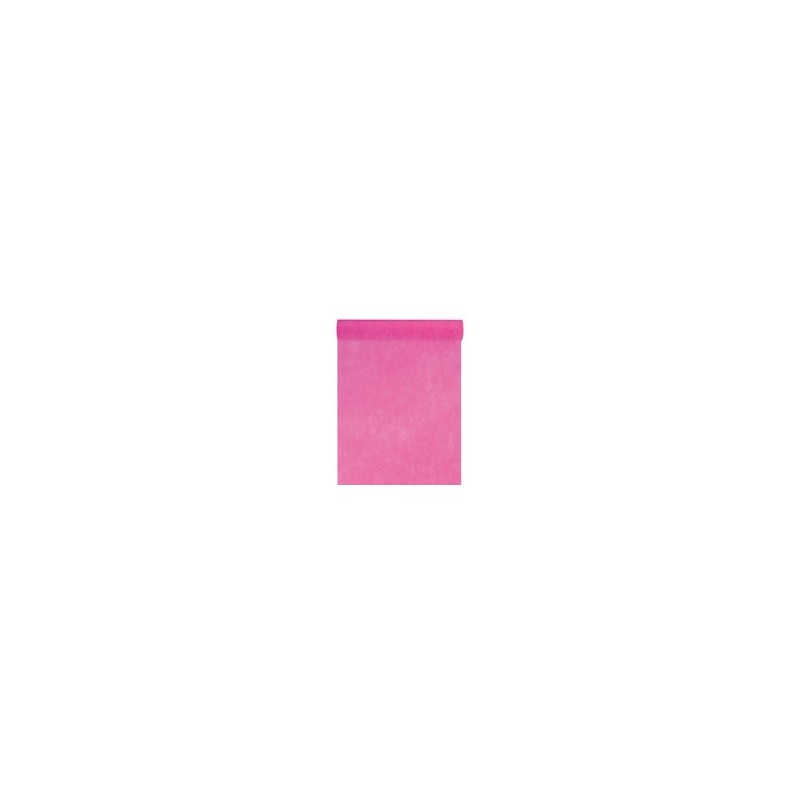 Chemin de table intissé, uni, 0.30 x 10 m, fuchsia