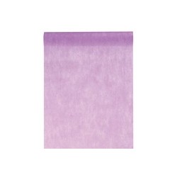 Chemin de table intissé, uni, 0.30 x 10 m, parme