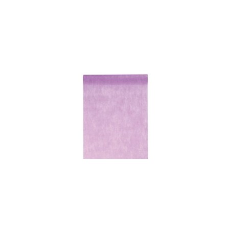 Chemin de table intissé, uni, 0.30 x 10 m, parme