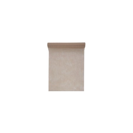 Chemin de table intissé, uni, 0,30 x 10 m, taupe