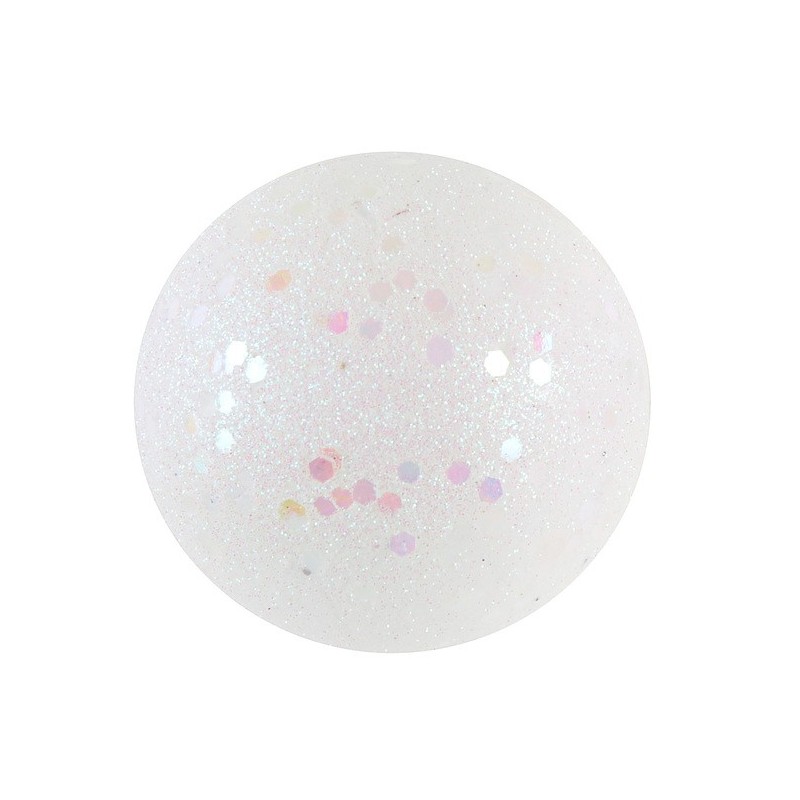 10 Boules pailletées Ø 3-4-6 cm, blanc 10 Boules pailletées Ø 3-4-6 cm, blanc