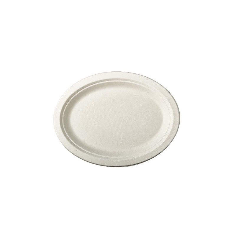 50 Assiettes ovales, canne à sucre, 31,8x25,5cm 50 Assiettes ovales, canne à sucre, 31,8x25,5cm