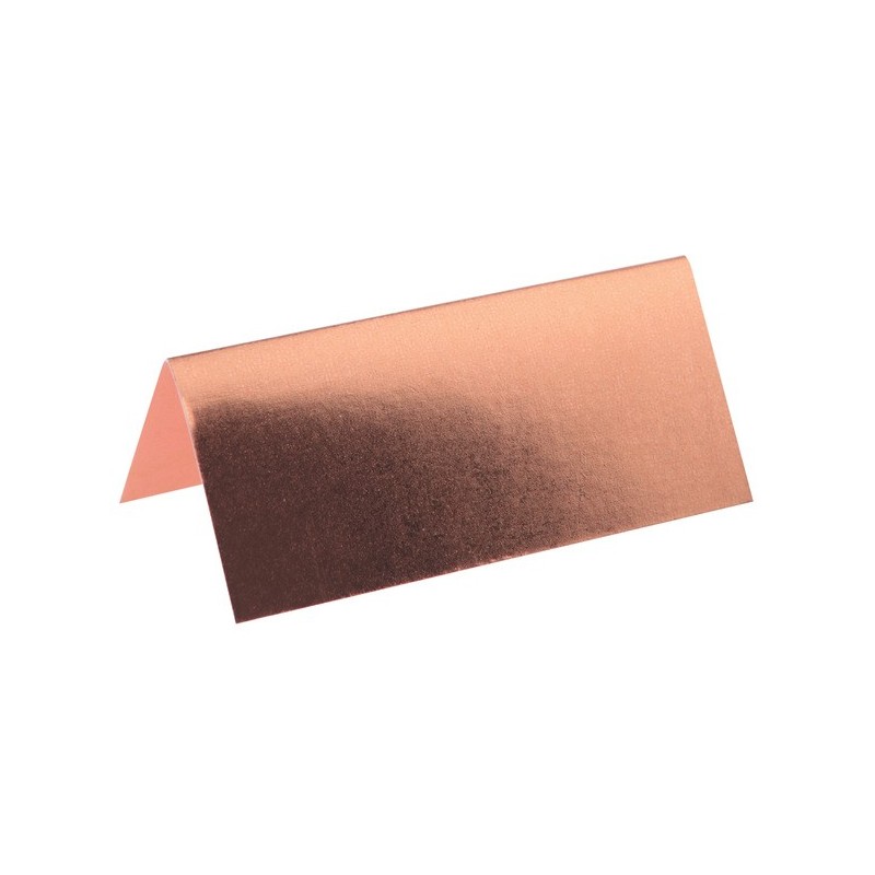 Marque place, carton, 3 x 7 cm, sachet de 10 pièces, rosa gold