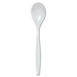 Cuillère à dessert, thé, café en SAN, longueur 150mm, blanche