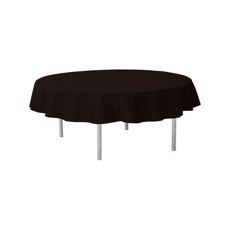 1 Nappe ronde, noire unie Ø 2.40m 1 Nappe ronde, noire unie Ø 2.40m