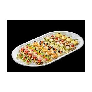 1 Zuckerrohrschale, 43,0 x 28 cm