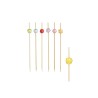 100 Papstar Square Aperitifstangen, Bambus, 12cm, 100 Papstar Square Aperitifstangen, Bambus, 12cm,