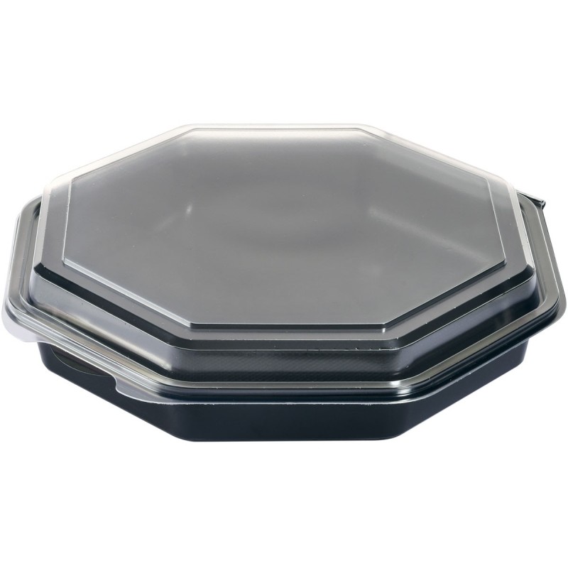 10 coffrets repas Octaview, 305 x 305 x 60 mm, Noir,1 comp. 10 coffrets repas Octaview, 305 x 305 x 60 mm, Noir,1 comp.