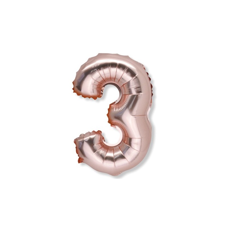 Palloncino metallico numero 3